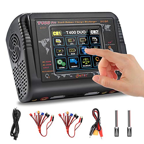 LiPo Charger Dul RC Car Battery Charger Touch Screen AC 200W DC 400W
