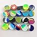 YOFUCA Silicone Container Dab Wax 5ml Food Grade Non Stick Little Jar Oil Storage Rubber Containers Multi Color (20, 5ML)