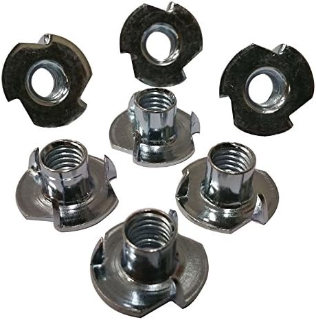 3 Prong T Nut 6-32 x 1/4" (Tee Nut) Qty: 1000 Zinc Plated