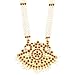 Khushi Purchase Women's Gold Finish 3 Line Padhakam Aaram Gold