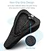 Aduro Sport Bike Seat Cushion Cover Pad with Memory Foam for Bicycle Narrow Seat Saddle, No Installation Needed, Bounce Free - Enjoy Longer Rides, Water Resistant (Blue)
