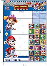 Paper Projects PAW Patrol Rescue Knights Reward Chart 56 Sparkly Stickers A3 view 7
