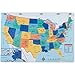 UNITED STATES PLACEMAT - US Map on front with Quiz on back - For Children and Adults