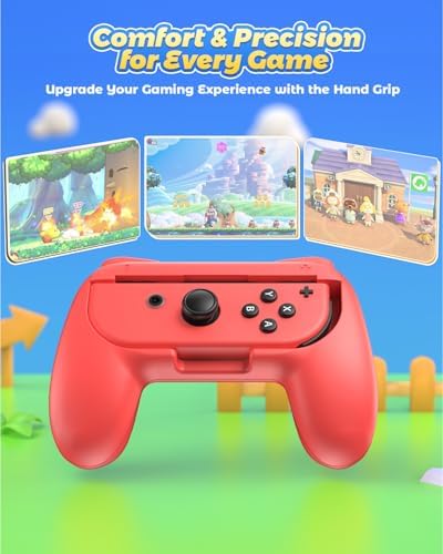 Controladores para Nintendo Switch Joy Con, suave al tacto, antideslizante y antiarañazos Azul Y Rojo