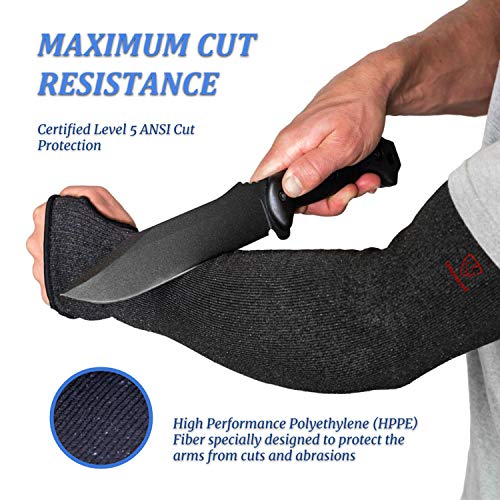 Protective Arm Sleeves With Thumb Holes by Limerense (18inch) Level 5