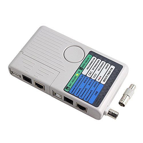 Studyset 4 in 1 Network Phone Cable Tester Meter RJ11 RJ45 USB BNC LAN Multifunction