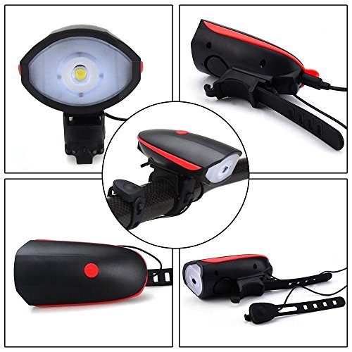 Fineed Bike Iight Horn Bike Lights Front and Rear Super Bright Bicycle