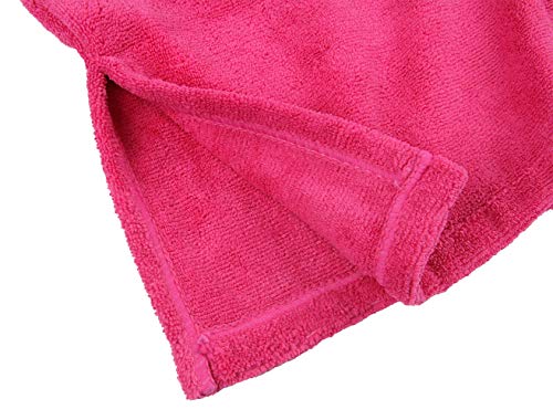 Winthome Changing Towel Robe, Surf Poncho (Pink) Short - Thumbnail 5