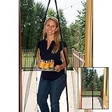 Evelots Hands Free Magnetic Screen Door,Bug Mesh Screen, 83