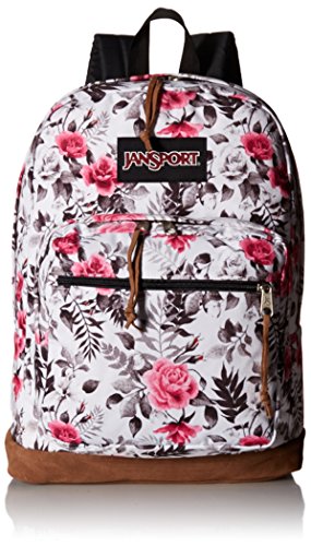 JanSport Womens Classic Specialty Right Pack Expression Backpack - Multi Black/White Graphic Floral / 18