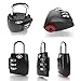 Luggage Locks TSA Approved 2 Pack - Steel Travel Padlocks for Suitcases & Baggage with Search Alert Indicator