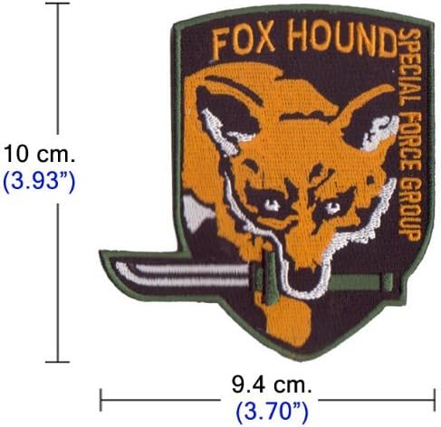 Metal Gear FOX HOUND Special Force Original Logo Embroidered Iron On Patches