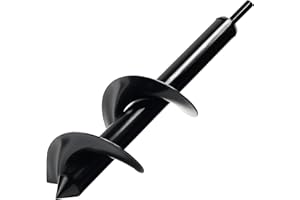GENUBI INDUSTRY Auger Drill Bit for Planting 3 x 12 Inch, Garden Auger Spiral Drill Bit Bulb Planter Tool Drill Auger for Planting Bulb, Bedding Plant, Post or Umbrella Hole Digger for 3/8" Hex Drive Drill
