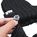Beard Head Barbarian Roadie Beard Beanie -Funny Knit Hat and Fake Beard Facemask Black