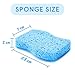 SSJL Multi-Use & Non-Scratch Scrub Sponge 6-Pack with 2 Bonus Stainless Steel Scrubber - Eco Dish Sponge Kitchen Sponges Reusable Wash Scrub for Dishes - Dishwashing