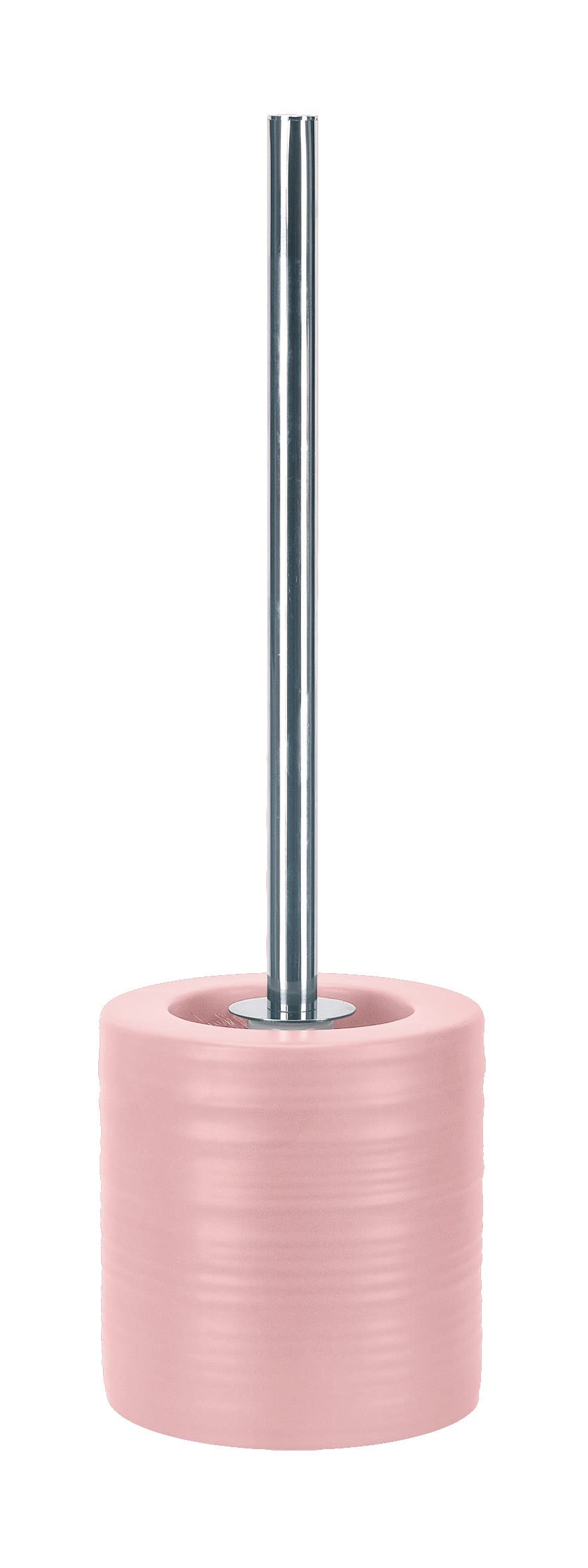 KW Luxury Ceramic/Porcelain/Stoneware Toilet Brush and Holder (Soft Pink)
