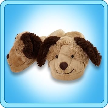 Amazon Com Pillow Pets Slippers Snuggly Puppy Medium Health