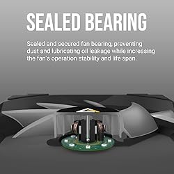 Antec RGB Fans, PWM 120mm Case Fan, PC Fan, 60.4CFM