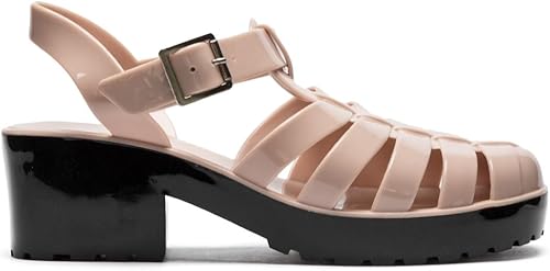 white chunky gladiator sandals