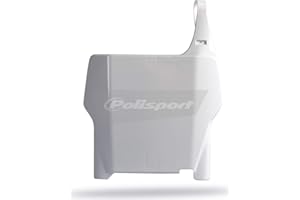 Polisport Front Number Plate White - Fits: Honda CR125R 2004-2007