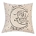 Fprqlyze Cotton Linen Square Decorative Throw Pillow Case Cushion Cover 18
