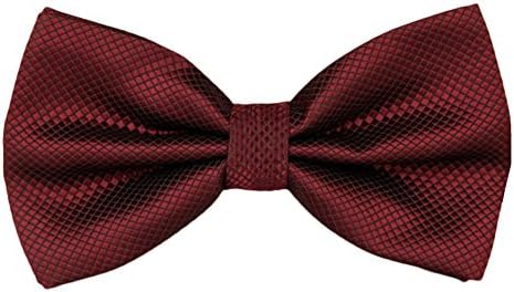 Men's Classic Grid Bow Ties Pre Tied