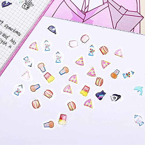xxiaoTHAWxe 100Pcs Cute Cartoon Sticker Decals for Mobile Phone DIY Diary Note Account Book - 1#
