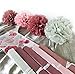20 PCS Pink Rose Gold Party Decoration - Tissue Paper Pom Poms - Birthday Party Decoration - Baby Shower - Bridal Shower - Rose Gold, Dusty Rose, Blush Pink, Grey - 14”, 10”, 8”, 6