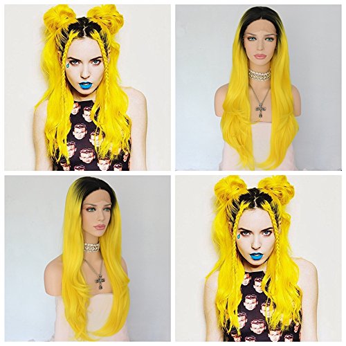 Christmas fashion synthetic wigs 150% density long natural wavy b…