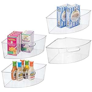 mDesign Juego de 4 cajas de almacenaje grandes - Prácticos