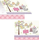 Happi Woodland Girl Invitations (8)