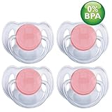 Philips Avent Translucent Toddler Pacifiers 6-18 Months - 4 Pack (Red)