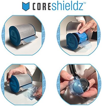 Core Shieldz Disposable Protective Stethoscope Barrier - Dispenser + 500 Shieldz