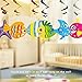 Gone Fishing Party Cutouts Colorful Fish for Classroom Bulletin Board 38 Count