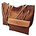 Wyhui 2 Pcs/set Women Leather Shoulder Messager Bag Tote Purse Handbag Crossbody Satchel Hot Brown bags on sale