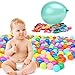 Olymstore 200pcs Baby Ocean Balls Pit Ball, Crush Proof Colorful Soft Plastic Ball Phthalate & BPA Free Playballs, Children Kid Toys Gift Pool Tent Playground Swim Playhouse(5.5 cm-Classic 7 Color)