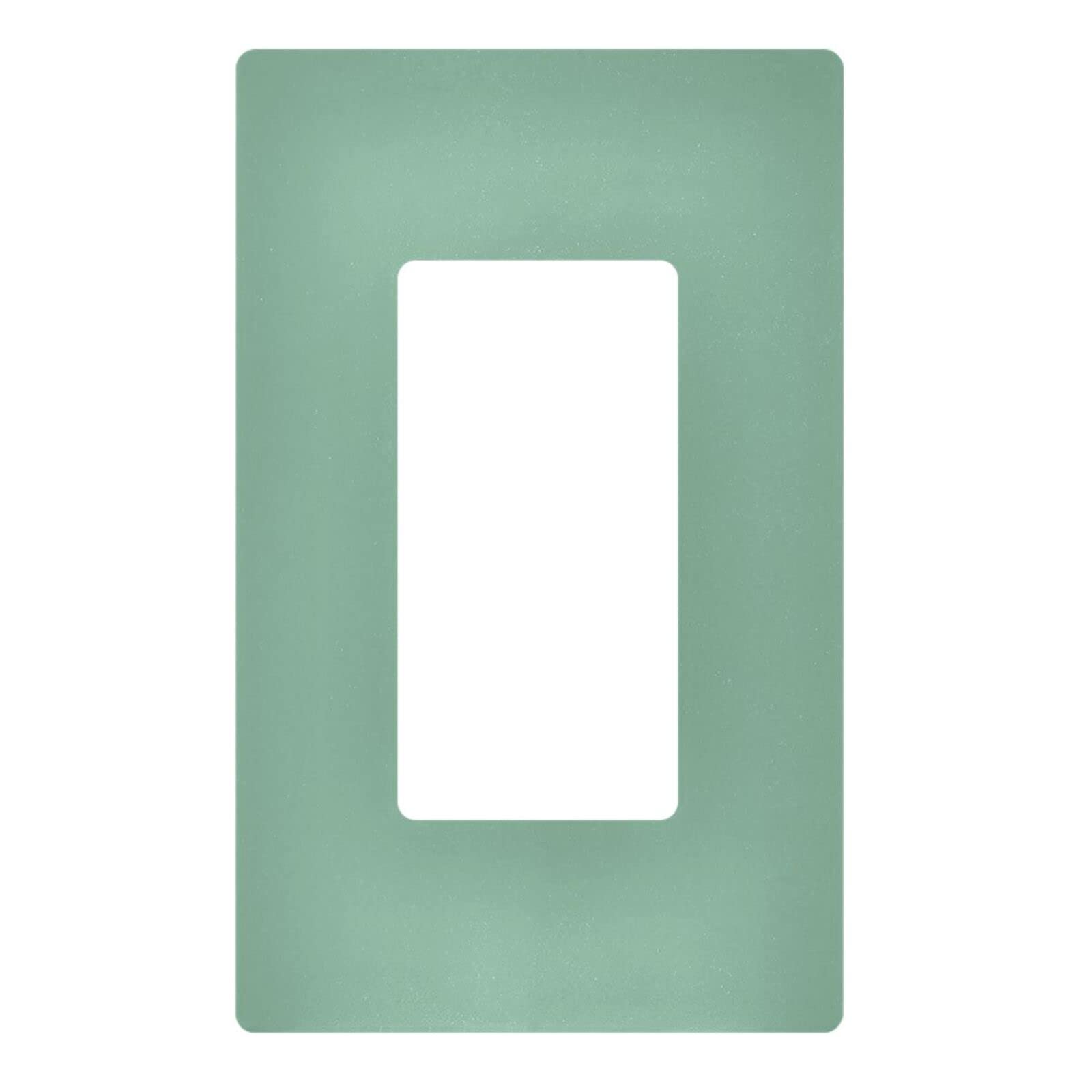 Photo 1 of Matte Finish Single Rocker Decorator Switch Cover, Light Switch Outlet Cover Decorative Wall Plate Standard Size 1-Gang 4.6" x 2.9", Polycarbonate Thermoplastic, Sage Green