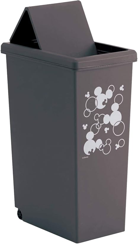 Amazon Co Jp ベルメゾン ディズニー ゴミ箱 スリム スライドフタ フタ付きゴミ箱 ブラウン 約30リットル ホーム キッチン