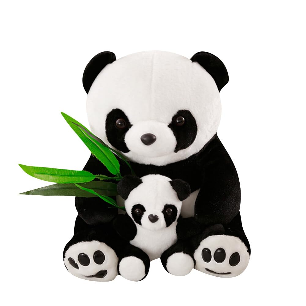 Uposao Panda Plush Toy Panda Soft Animal Doll Toy Animal Plush Hugging Pillow Stuffed Panda Pillow Cushion For Girl, Girlfriend, Friend, Panda Toy For Children, 25cm
