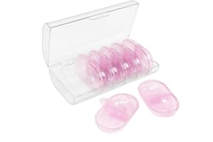 EZY DOSE Weekly (7-Day) Daily Individual AM/PM Pill Organizer with Case, Portable Medication Dispenser, Travel-Friendly Durable Pill Container, 2X Day Compartments for Vitamins and Supplements, Pink