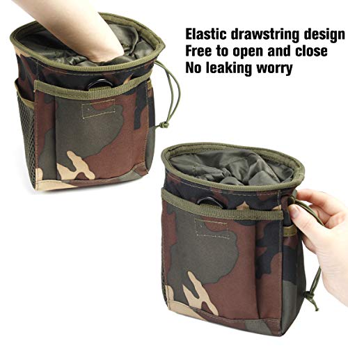 Vindar Climbing Chalk Bag, with Carabiner Clip Drawstring Bag for Climbing, Bouldering, Gymnastics, Cross Fit and Lifting (Camo) - Thumbnail 2