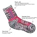 YUEDGE Women's 2 Pack Antiskid Wicking Cushion Cotton Socks For Outdoors Camping Hiking Sports(Pink)