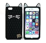 TISHAA Apple Iphone 6 Case(4.7 Inch) Bling Cat Case Protective Soft Skin Silicon Rubber Cover Cell Phone Case
