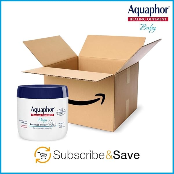 AQUAPHOR BABY HEALING OINTMENT ADVANCED THERAPY SKIN PROTECTANT FOR CHAPPED OR DRY SKIN, DROOL RASH AND DIAPER RASH OINTMENT, 14 OZ JAR
