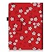 Fintie Folio Case for iPad 2 3 4 (Old Model) - Slim Fit Smart Stand Protective Cover Auto Sleep/Wake for iPad 2, iPad 3rd gen & iPad 4th Generation with Retina Display, Floral Red