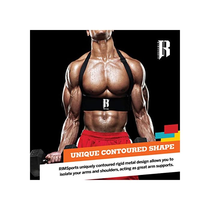 RIMSports Weight Lifting Arm Blaster for Biceps & Triceps Heavy Duty