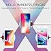 2019 Updated Wireless Charger Qi Wireless Charger Pad Compatible with ¡Phone Xs MAX XR X 8 8 Plus 7 7 Plus 6s 6s Plus 6 6 Plus and More (black)