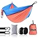 OlarHike Single Camping Hammock, Lightweight Portable Nylon Swing Hammocks with Tree Straps, 500lbs Capacity Hammock for Outdoor Indoor Backpacking Travel Beach Garden Yard