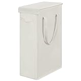 Chrislley 60L Slim Laundry Hamper with Lid Narrow