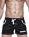 SEOBEAN Mens Low Rise Sports Running Mesh Training Shorts